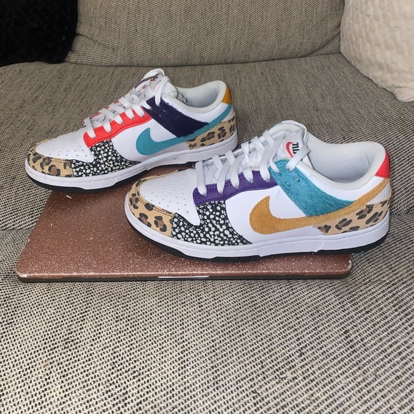 Nike Dunk Low - Safari Mix - No Box - Picture 1 of 5